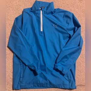 Blue Quarter-Zip Pullover